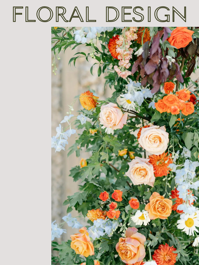 Colorful floral design